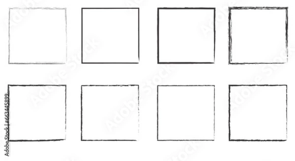 Obraz Grunge frame collection. Vector illustration