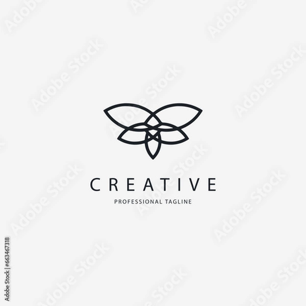 Fototapeta firefly logo design inspiration