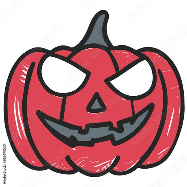 Obraz halloween pumpkin face