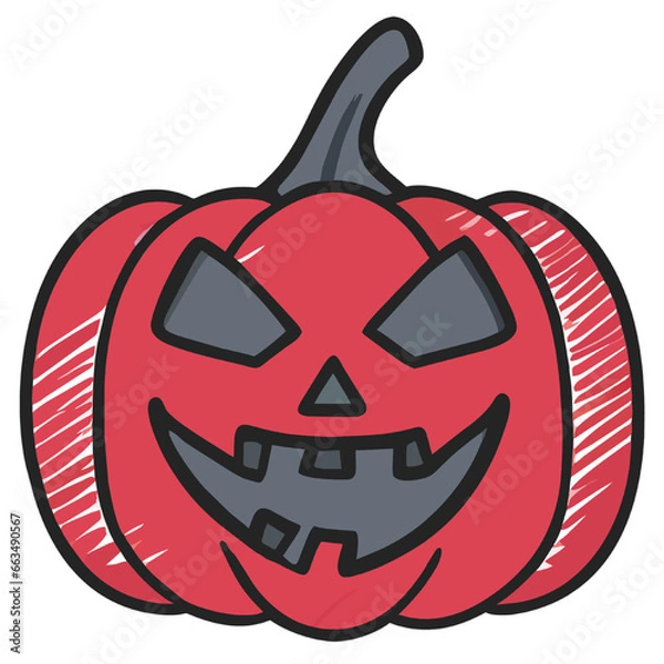 Obraz halloween pumpkin face