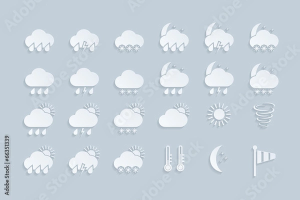 Obraz weathe icons