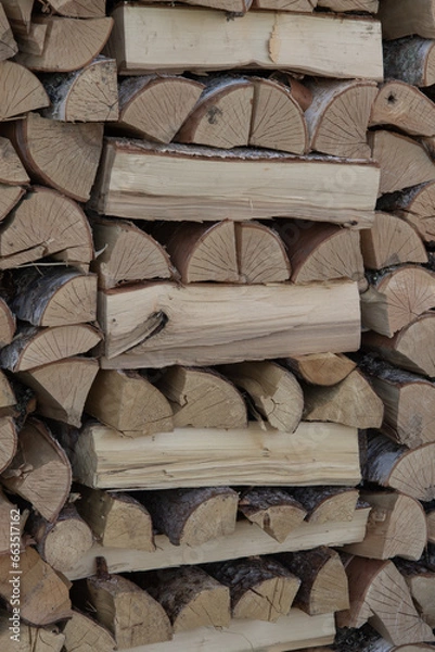 Obraz stack of firewood