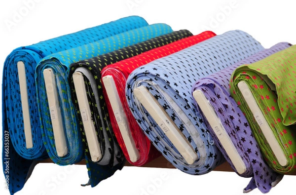 Obraz farbenfrohe Stoffe