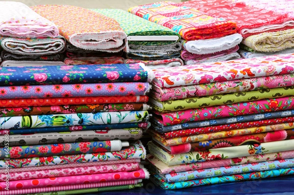 Obraz Stoffballen gestapelt