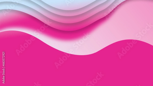 Obraz Abstract pink background with waves