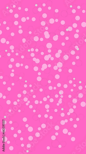Fototapeta Pretty Pink Bubbles Background