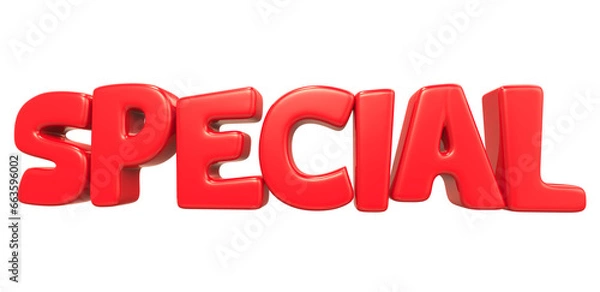 Fototapeta Font 3D Render