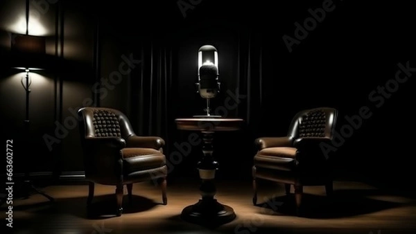 Fototapeta chair and table