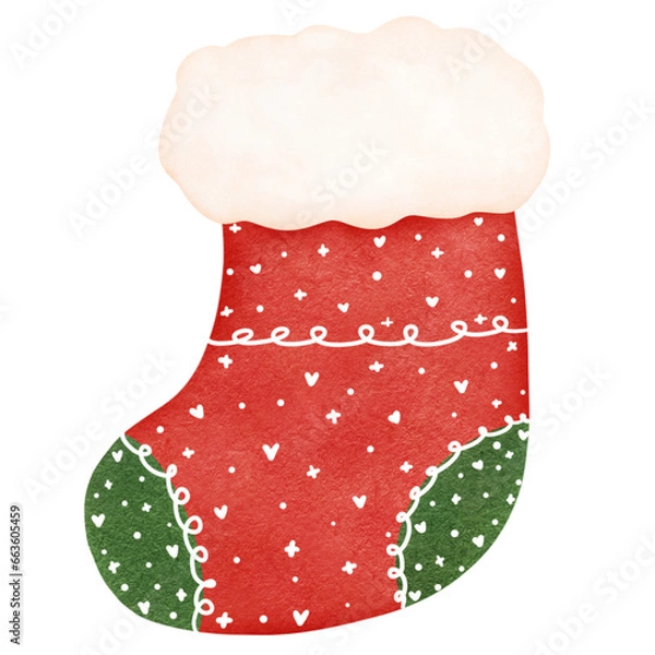 Obraz Red Christmas sock 