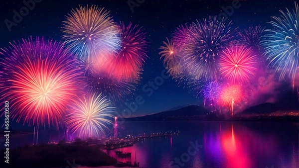 Fototapeta Dazzling New Year's Eve