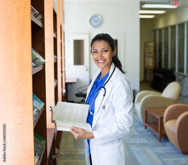 Obraz Healthcare professional reading