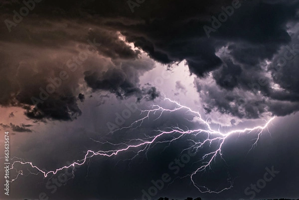 Obraz lightning in the sky