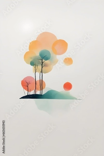 Obraz Simple Art with wild colors