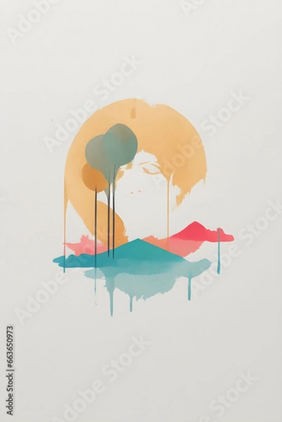 Obraz Simple Art with wild colors