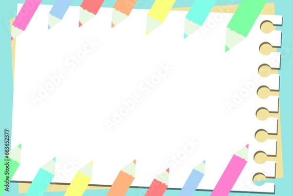Obraz Beautiful vector background for paper notes postcards, holidays, posters, banners, packaging, creative materials