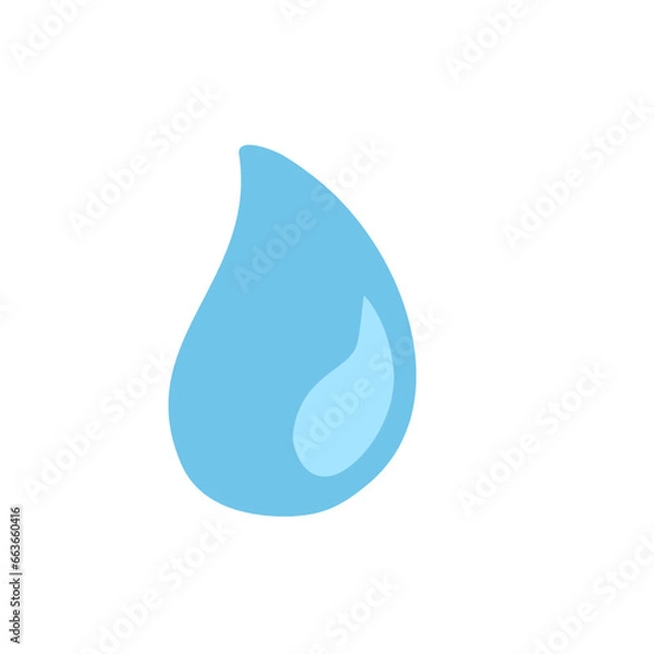 Obraz Cartoon Teardrop and puddle