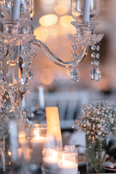 Obraz christmas candles on the table