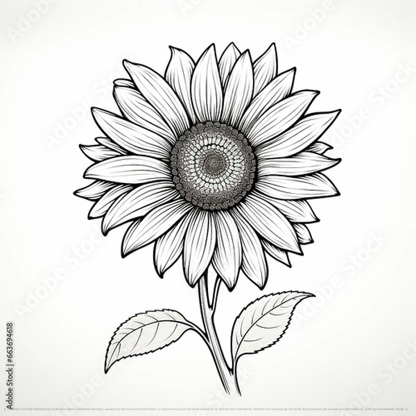 Obraz Coloring pages for kids, butterfly, cartoons, animals, flowers, sketches, drawing