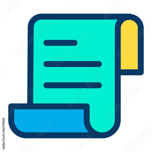 Fototapeta Lineal color Invoice icon