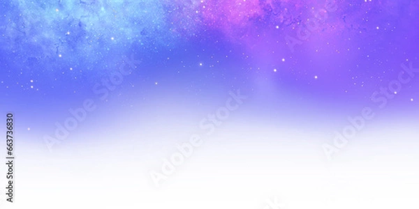 Obraz starry night sky with nebula