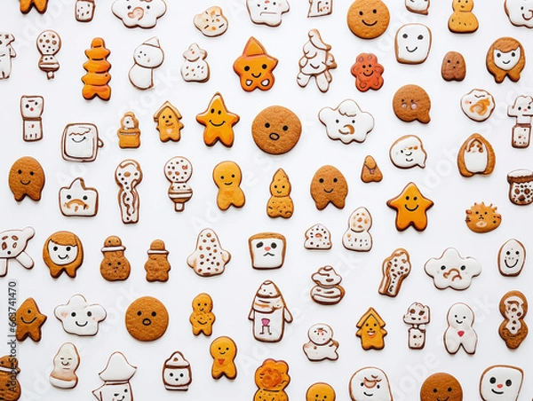 Fototapeta gift wrapping paper in different styles and colors