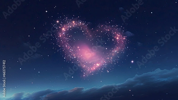 Obraz heart in the sky
