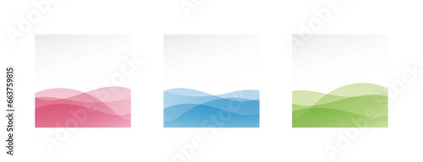 Obraz Colorful abstract wave background.