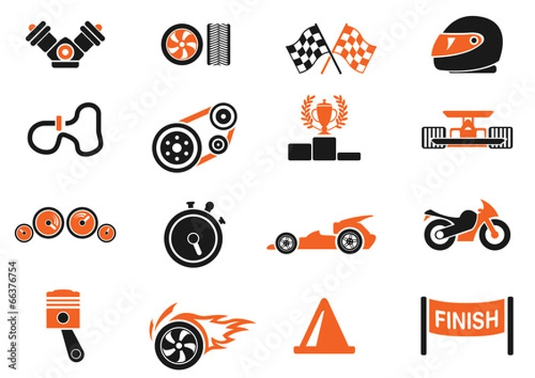 Obraz Racing icons