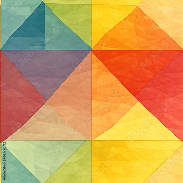 Fototapeta Watercolor textured artistic abstract repeat pattern background artistic colorful