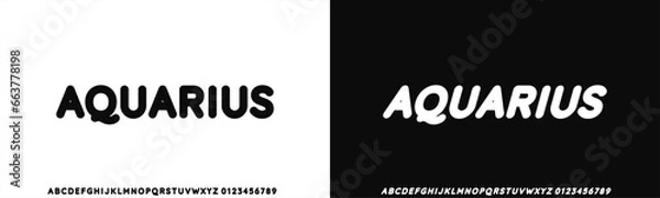 Fototapeta Modern Bold Font. Typography urban style alphabet fonts for fashion, sport, technology, digital, movie, logo design, vector illustration