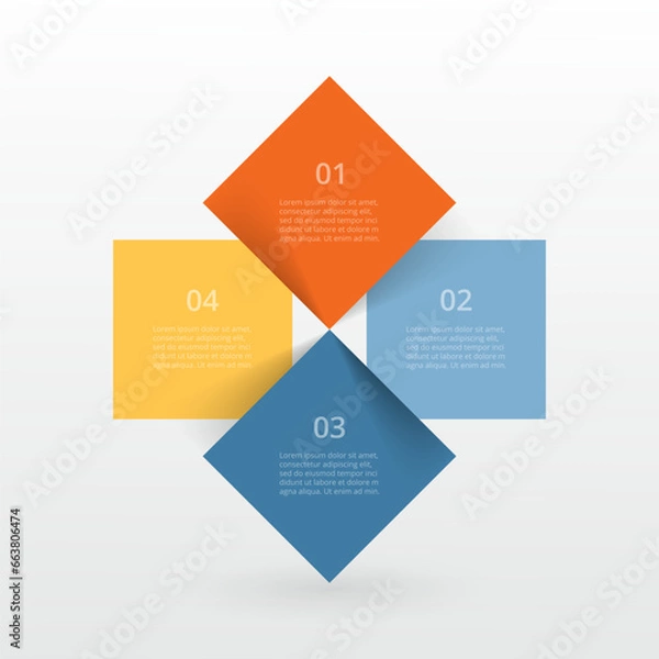 Fototapeta Vector business template for presentation.