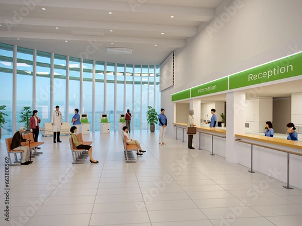 Fototapeta 病院受付