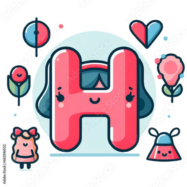 Obraz alphabet icon Generative AI