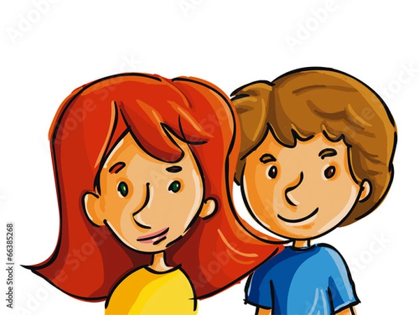 Obraz Menino e menina