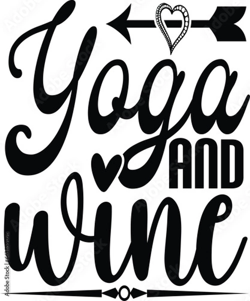 Obraz yoga and wine