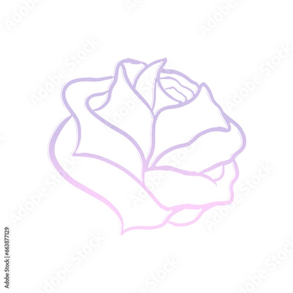 Obraz Abstract 3D Rose Chrome Shape