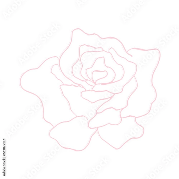Obraz Abstract 3D Rose Chrome Shape