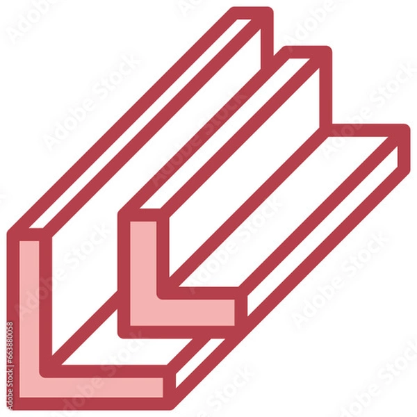 Fototapeta equal angle filled outline icon,linear,outline,graphic,illustration