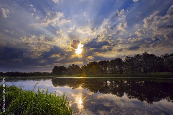 Obraz Dawn at the lake