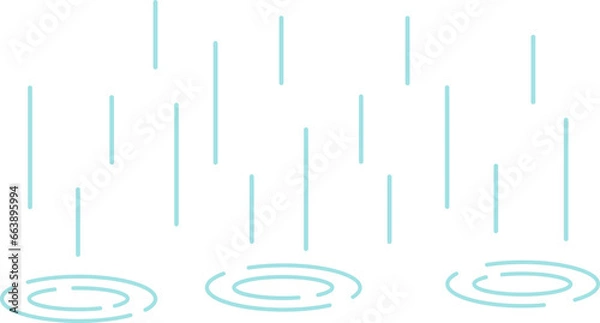 Obraz rain vector illustration isolated