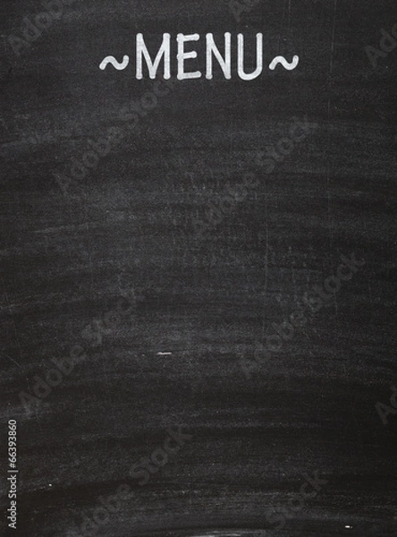 Fototapeta Empty menu board