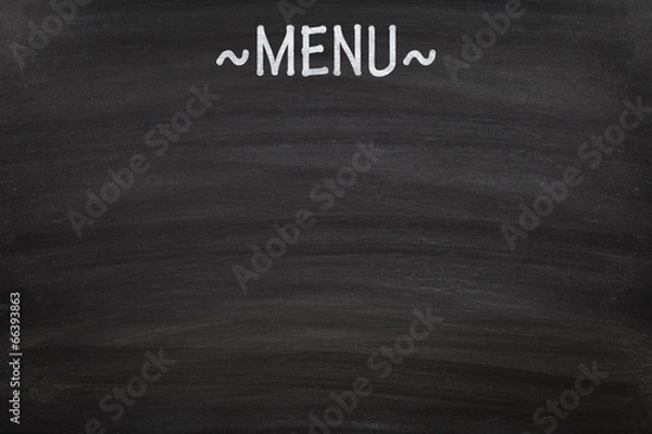 Fototapeta Empty menu board