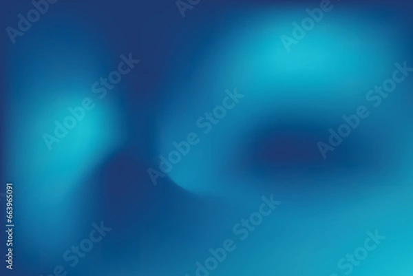 Fototapeta Blue blurred gradient vector background. Vector background illustration.