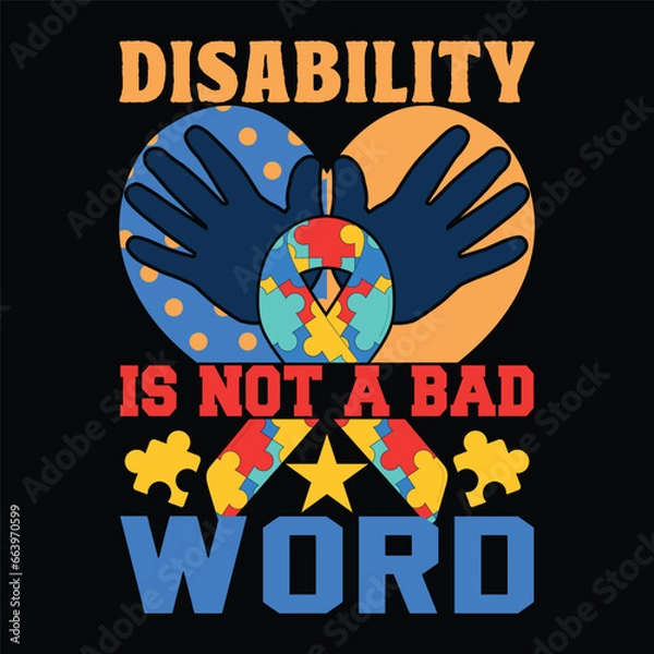Obraz disabilities awareness day vector art