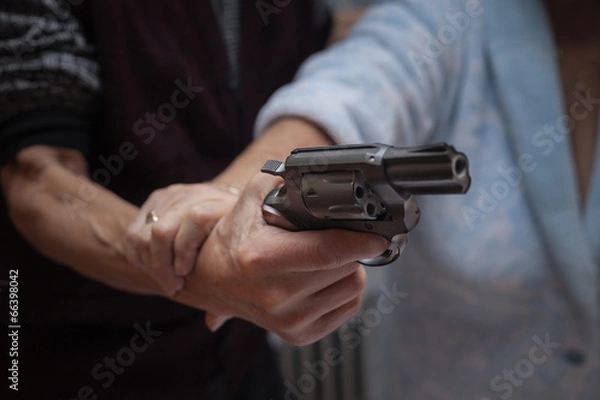 Obraz Fighting with a gun