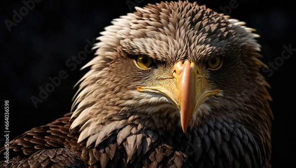 Fototapeta Realistic American Eagle Portrait