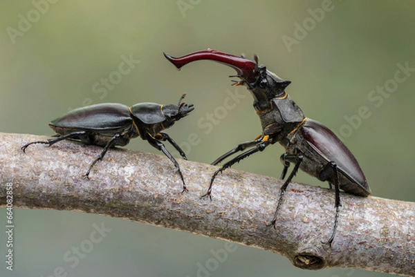 Obraz a beetle called Lucanus cervus