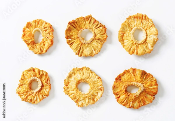 Obraz Suszone krążki ananasa