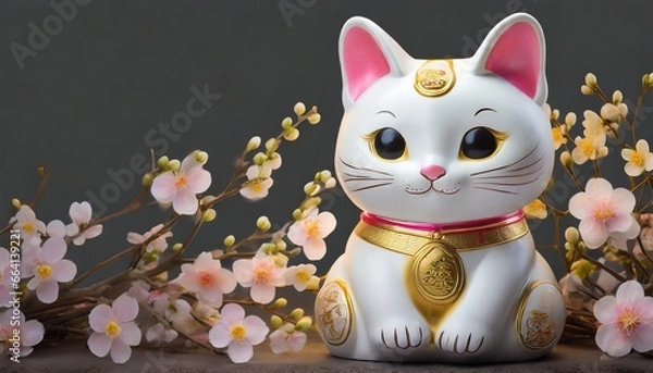 Obraz 運を呼ぶ招き猫