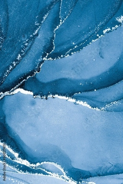 Obraz Original artwork photo of marble ink abstract art. High ...